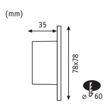 Paulmann 92922 - LED/1,7W Schodiskové svietidlo WAND 230V