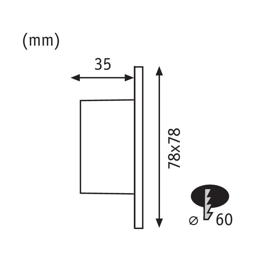 Paulmann 92922 - LED/1,7W Schodiskové svietidlo WAND 230V