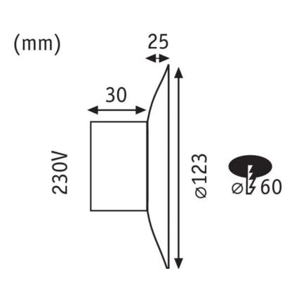 Paulmann 92926 - LED/2W Schodiskové svietidlo DEKORATIV 230V