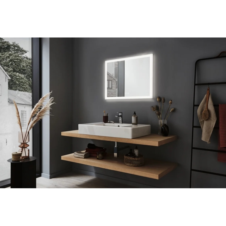 Paulmann 93013 - LED/22W IP44 Stmievateľné kúpeľňové vyhrievané zrkadlo s podsvietením 230V  2700/4000/6500K
