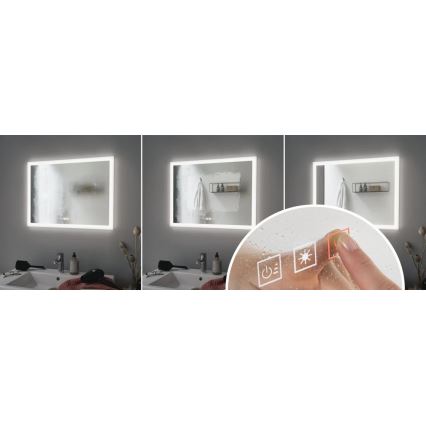 Paulmann 93013 - LED/22W IP44 Stmievateľné kúpeľňové vyhrievané zrkadlo s podsvietením 230V  2700/4000/6500K