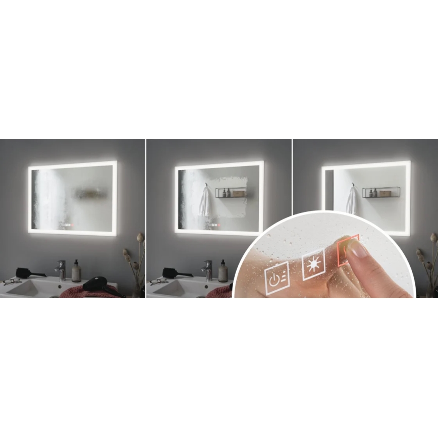 Paulmann 93013 - LED/22W IP44 Stmievateľné kúpeľňové vyhrievané zrkadlo s podsvietením 230V  2700/4000/6500K
