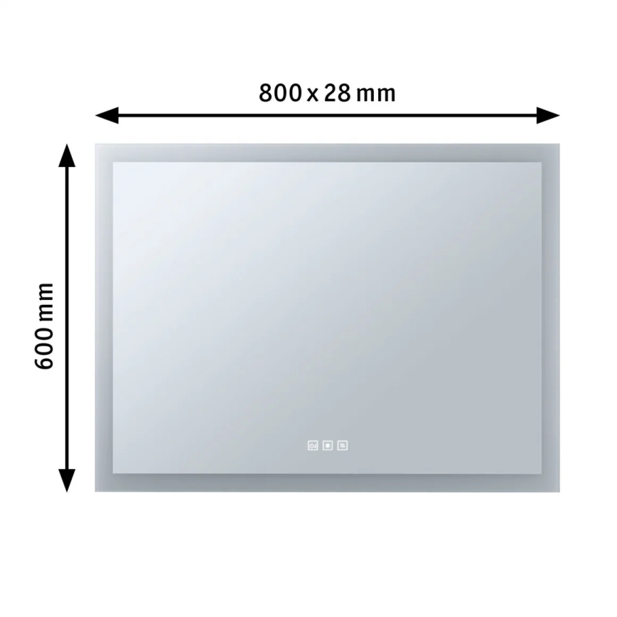Paulmann 93013 - LED/22W IP44 Stmievateľné kúpeľňové vyhrievané zrkadlo s podsvietením 230V  2700/4000/6500K