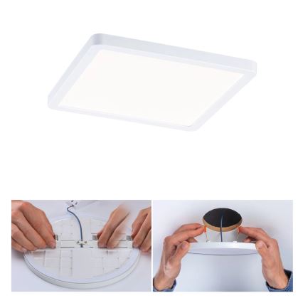 Paulmann 93059 - LED/13W IP44 stmievateľné kúpeľňové podhľadové svietidlo AREO 230V 17,5x17,5 cm biele