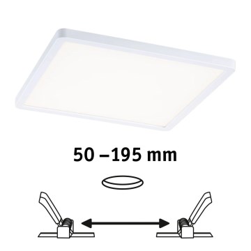 Paulmann 93060 - LED/16W IP44 Stmievateľné kúpeľňové podhľadové svietidlo AREO 230V 23x23 cm biele