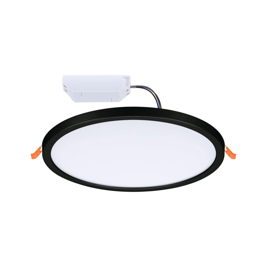 Paulmann 93102 - LED/16W IP44 Stlmiteľné kúpeľňové zapustené svietidlo AREO 230V 2000/3000/4000K priemer 23 cm čierne