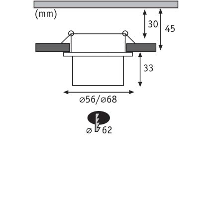 Paulmann 93383 - SADA 3xLED/6W IP44 Stmievateľné kúpeľňové podhľadové svietidlo GIL 230V