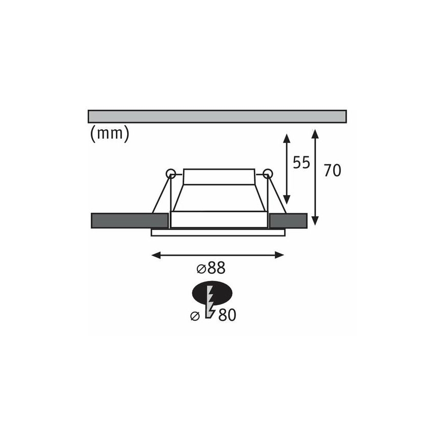 Paulmann 93410 - SADA 3xLED/6,5W IP44 Stmievateľné kúpeľňové podhľadové svietidlo COLE 230V