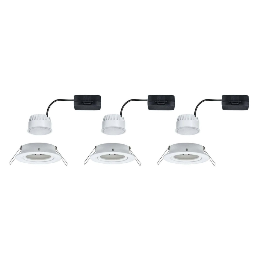 Paulmann 93449 - SADA 3xLED/6,5W IP23 Kúpeľňové podhľadové svietidlo NOVA 230V