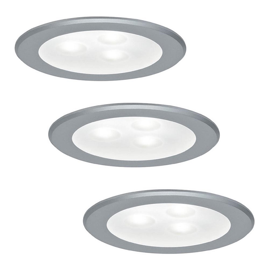 Paulmann 93544 - SADA 3x LED Podhľadové svietidlo MICRO LINE 3xLED/3W/230V