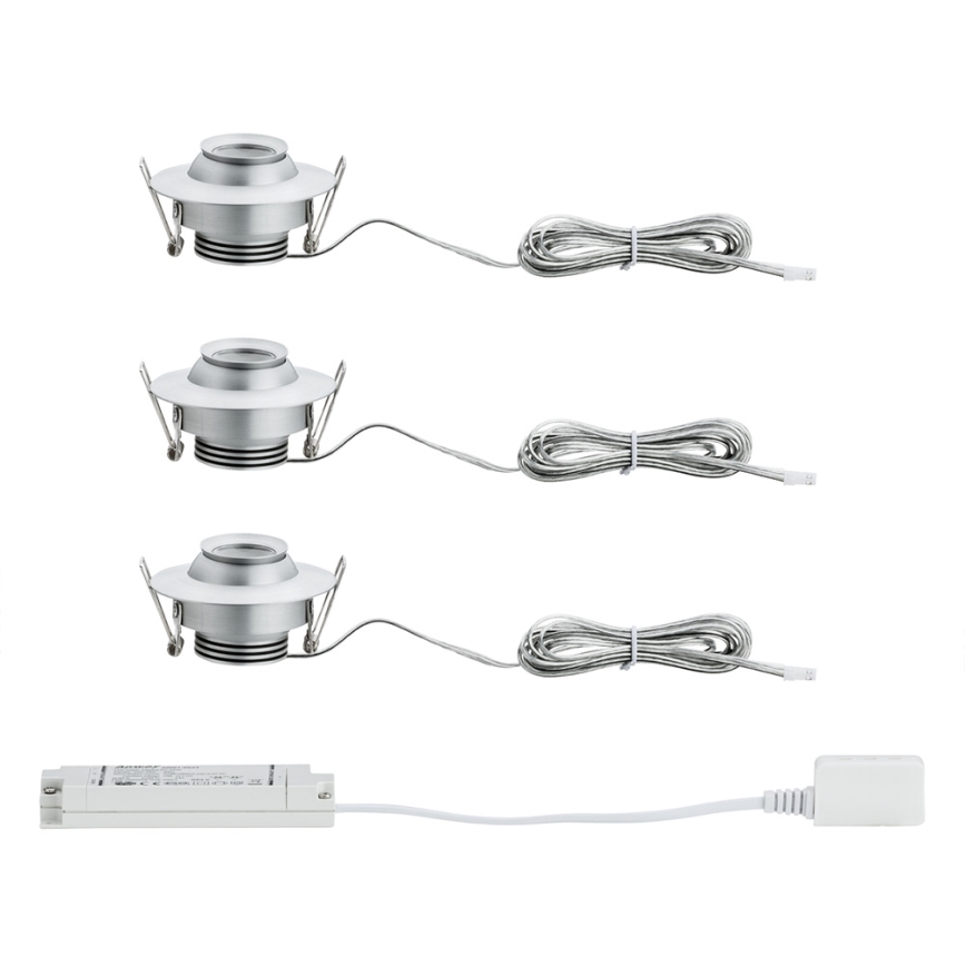 Paulmann 93579 - SADA 3xLED Podhľadové svietidlo 3xLED/3,8W/230/12V