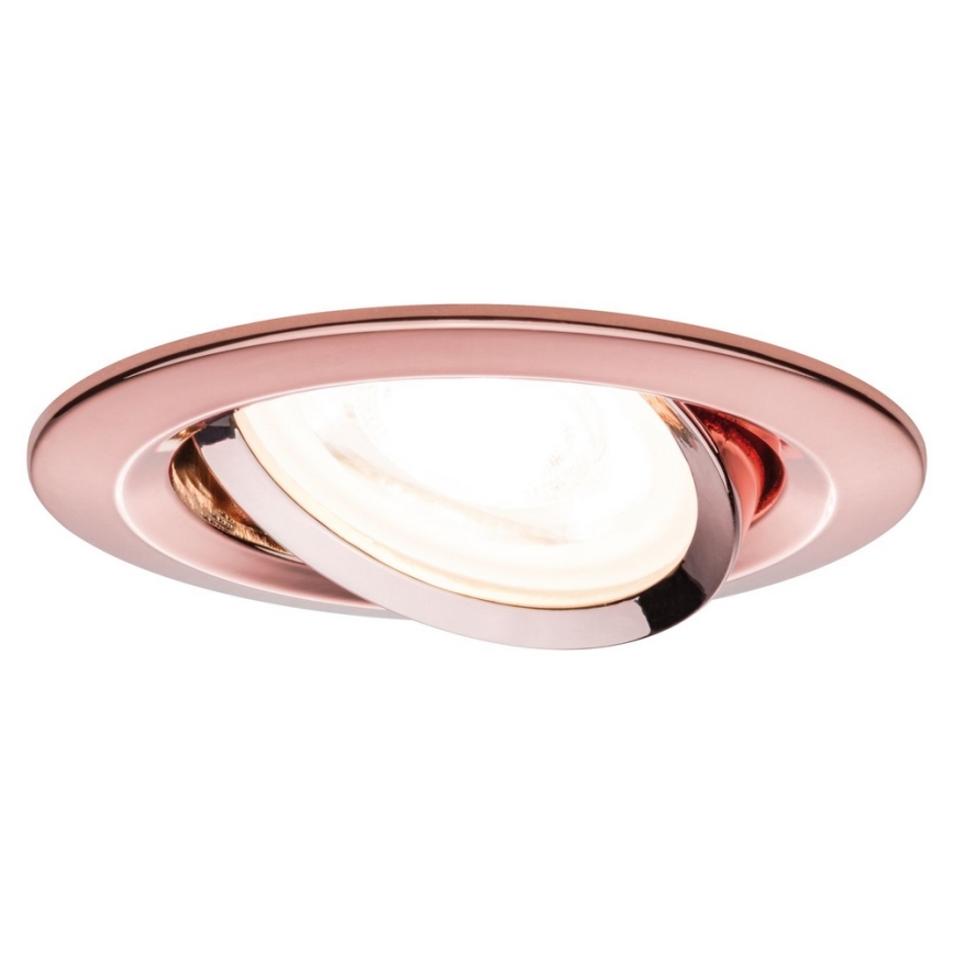 Paulmann 93642 - Kúpeľňové podhľadové svietidlo NOVA 1xGU10/35W/230V rosegold
