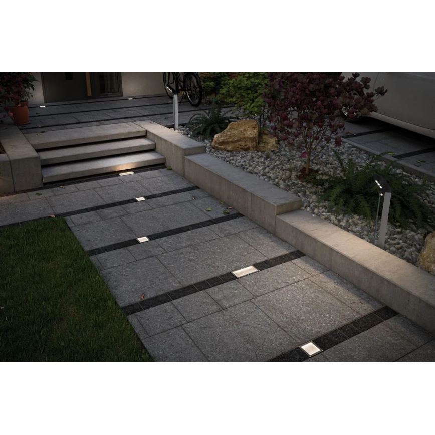 Paulmann 93774 - LED/0,24W IP67 Solárne nájazdové svietidlo CUBE 1,2V 1200 mAh