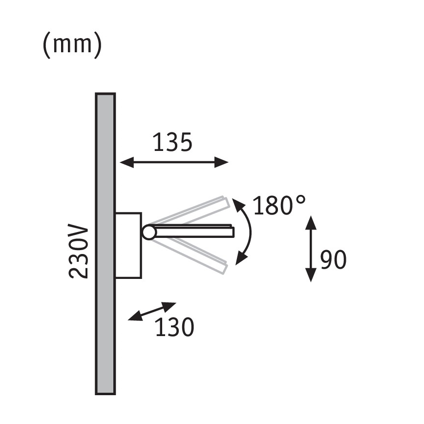 Paulmann 93781 - LED/7,2W IP44 Kúpeľňové nástenné svietidlo SPECIAL LINE 230V