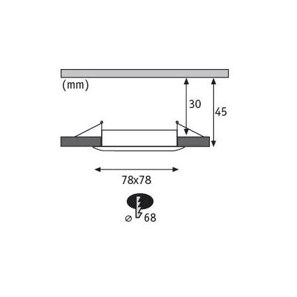 Paulmann 93895 - SADA 3xLED/6W IP44 Stmievateľné kúpeľňové podhľadové svietidlo NOVA 230V