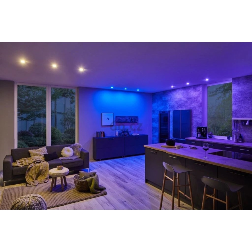 Paulmann 93940 - SADA 3x LED RGBW/2W IP23 Stmievateľné kúpeľňové podhľadové svietidlo 230V