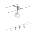 Paulmann 94080 - SADA 4xLED/4,8W Kompletný lanový systém STAGE 230V lesklý chróm