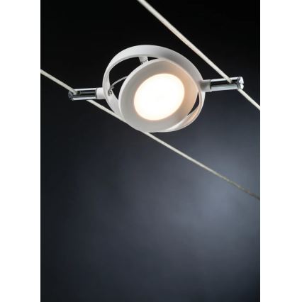 Paulmann 94106 - SADA 6xLED/4W Bodové svietidlo do lankového systému ROUNDMAC 230V biela