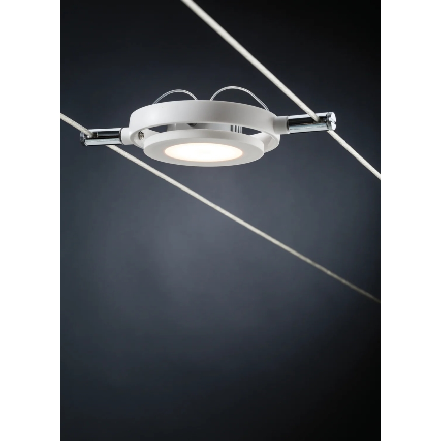 Paulmann 94106 - SADA 6xLED/4W Bodové svietidlo do lankového systému ROUNDMAC 230V biela