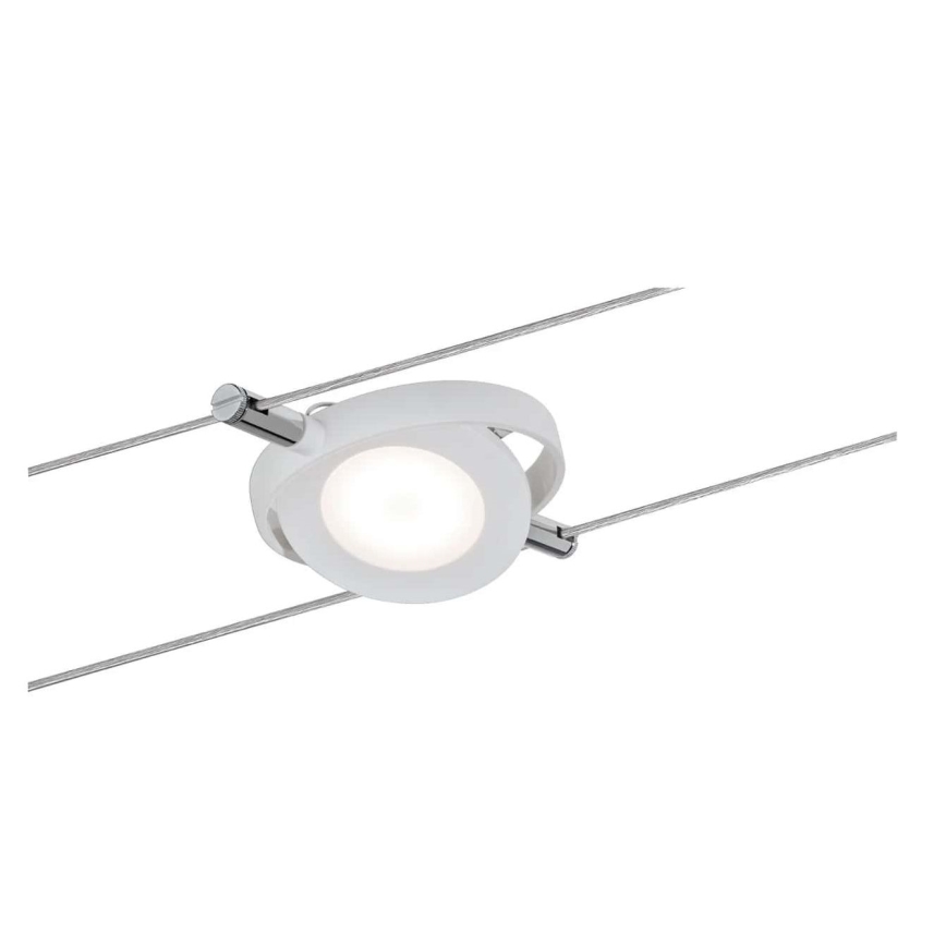 Paulmann 94106 - SADA 6xLED/4W Bodové svietidlo do lankového systému ROUNDMAC 230V biela