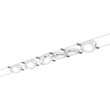 Paulmann 94106 - SADA 6xLED/4W Bodové svietidlo do lankového systému ROUNDMAC 230V biela