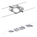 Paulmann 94107 - SADA 4xLED/4,3W Kompletný lankový systém MAC 230V matný chróm