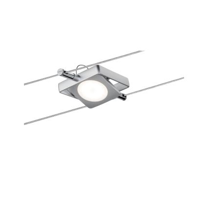 Paulmann 94107 - SADA 4xLED/4,3W Kompletný lankový systém MAC 230V matný chróm