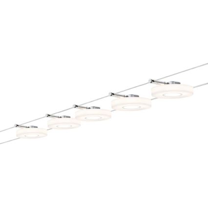 Paulmann 94109 - SADA 5×LED/4,3 W Kompletný lankový systém MAC 230 V biela
