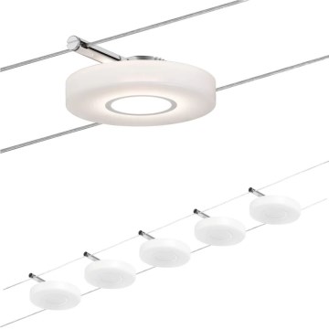 Paulmann 94109 - SADA 5×LED/4,3 W Kompletný lankový systém MAC 230 V biela