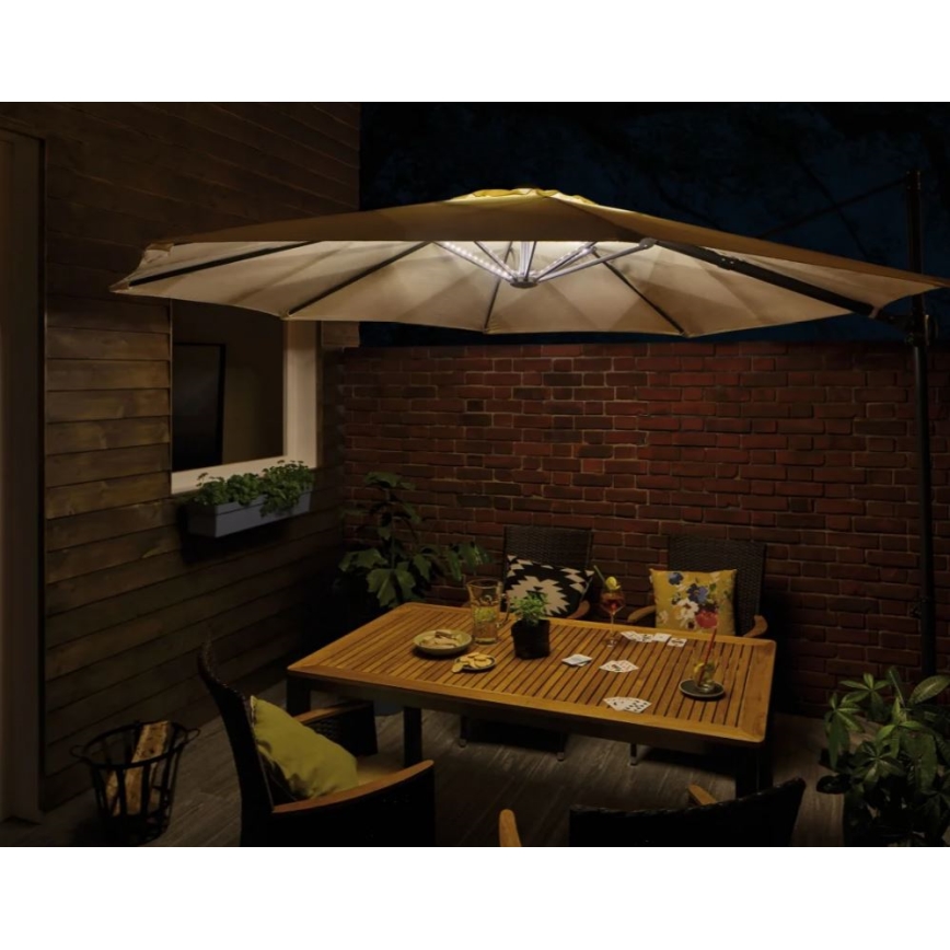 Paulmann 94208 - LED/1,8W Osvetlenie slnečníka PARASOL 5V/USB 1,6m
