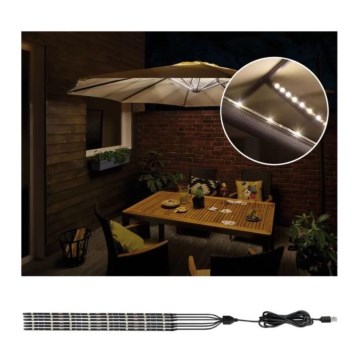 Paulmann 94219 - LED/1,8W Osvetlenie slnečníka 5V/USB