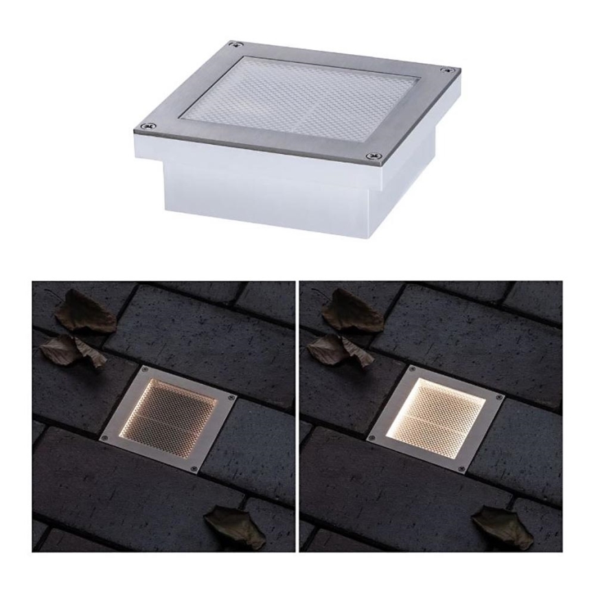 Paulmann 94238 - LED/0,7W IP67 Solárne nájazdové svietidlo so senzorom ARON 3,7V 650 mAh