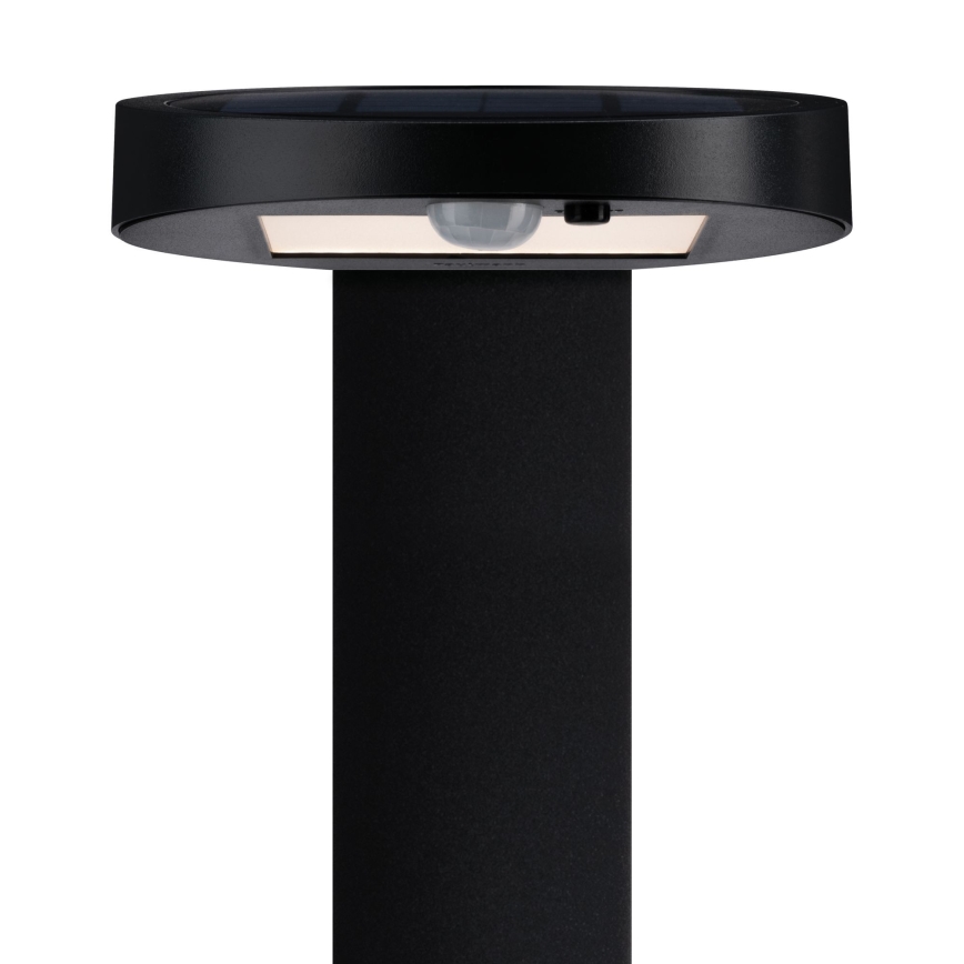 Paulmann 94249 - LED/1,2W IP44 Vonkajšia solárna lampa so senzorom RYSE 3,7V 1800 mAh