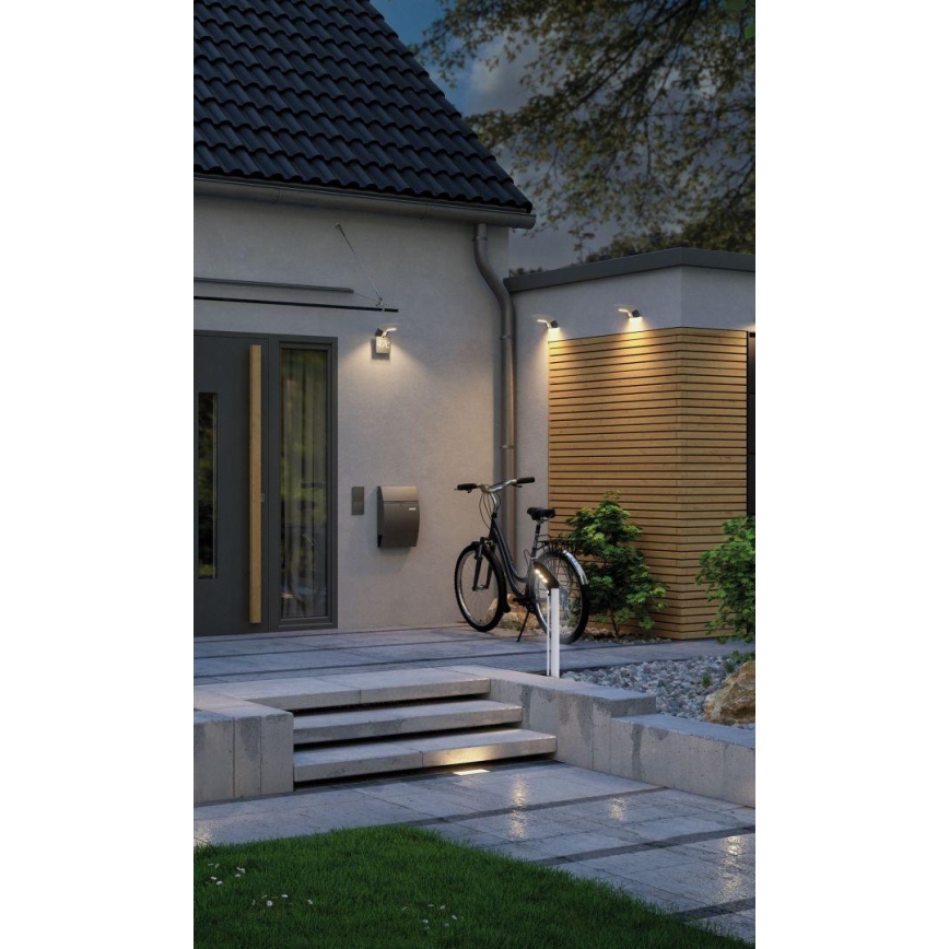 Paulmann 94252 - LED/1,2W IP44 Solárna vonkajšia lampa so senzorom SOLEY 3,7V 1800 mAh