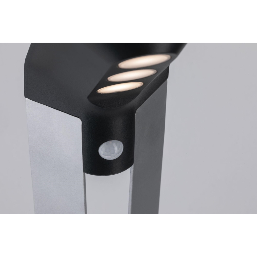 Paulmann 94252 - LED/1,2W IP44 Solárna vonkajšia lampa so senzorom SOLEY 3,7V 1800 mAh