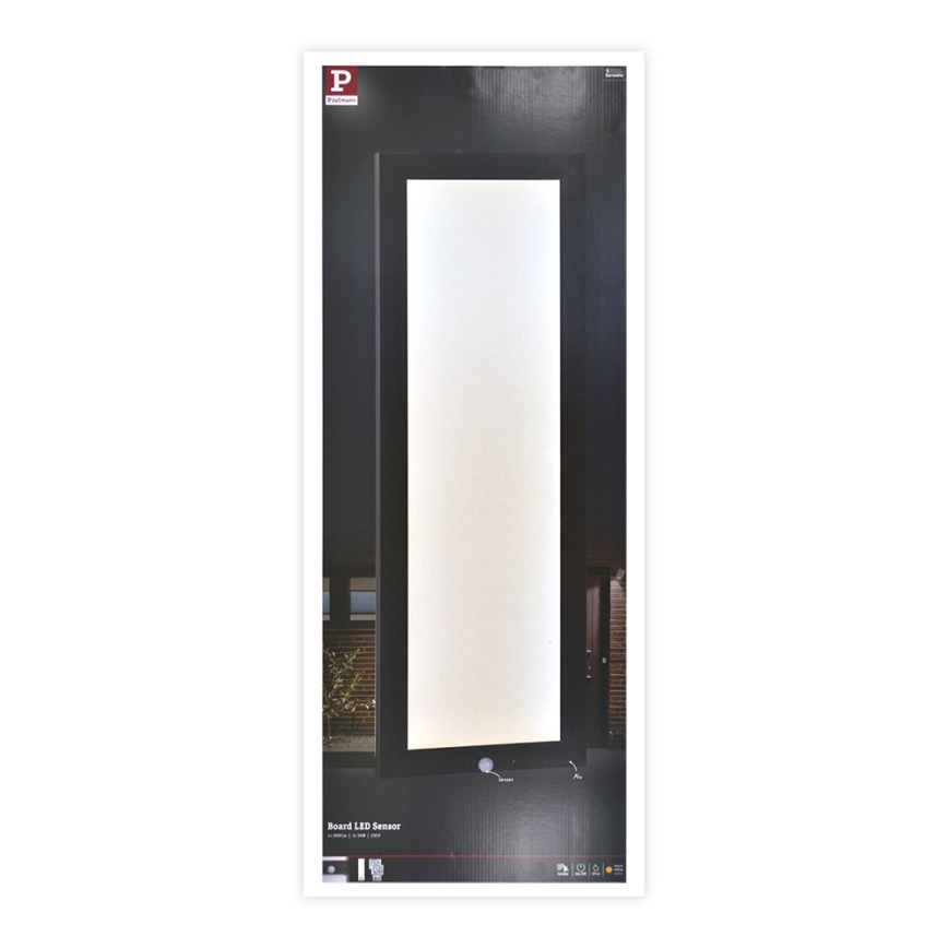 Paulmann 94257_1 - LED/19W IP44 Vonkajšie stropné svietidlo so senzorom 230V