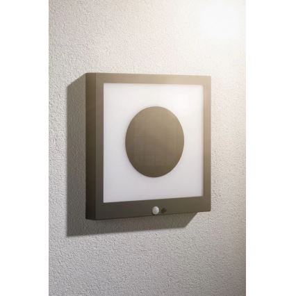 Paulmann 94263 - LED/1,2W IP44 Solárne nástenné svietidlo so senzorom TAIJA 3,7V 1800 mAh