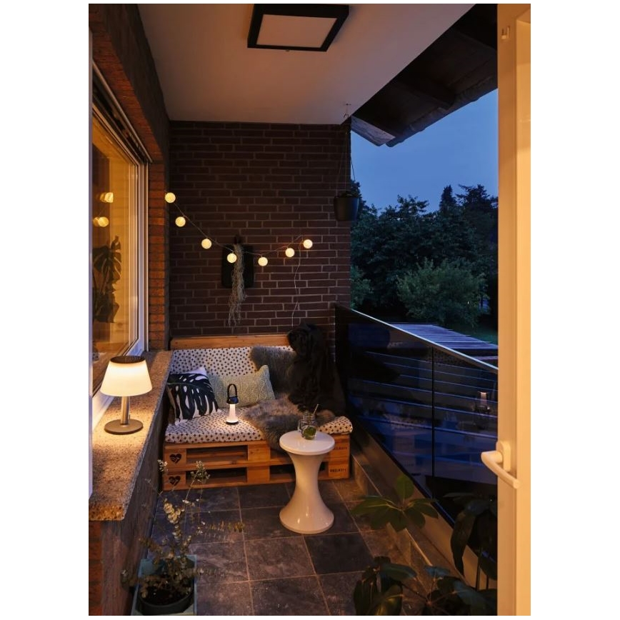 Paulmann 94267 - LED/1,3W IP44 Vonkajšia stmievateľná lampa CUPULINO 5V 2000 mAh