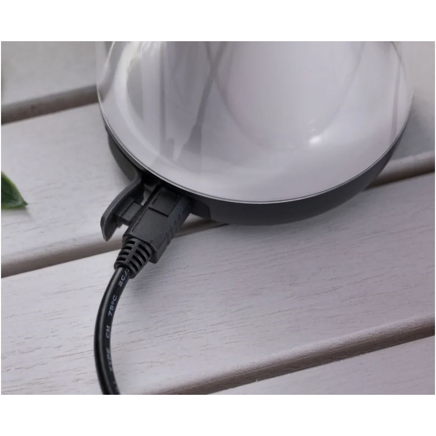 Paulmann 94267 - LED/1,3W IP44 Vonkajšia stmievateľná lampa CUPULINO 5V 2000 mAh