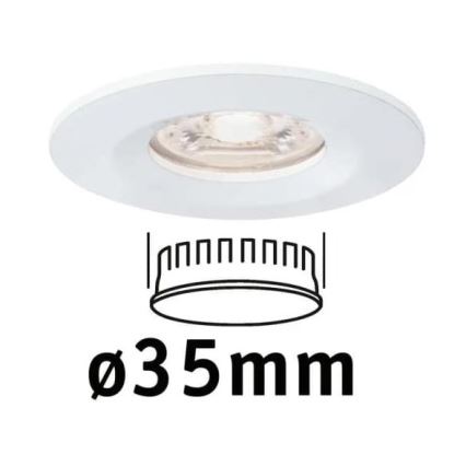 Paulmann 94298 - LED/4W IP44 Kúpeľňové podhľadové svietidlo COIN 230V