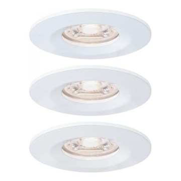 Paulmann 94299 - SADA 3xLED/4W IP44 Kúpeľňové podhľadové svietidlo NOVA 230V
