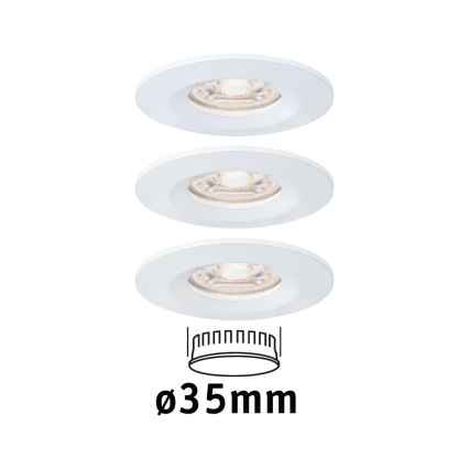 Paulmann 94299 - SADA 3xLED/4W IP44 Kúpeľňové podhľadové svietidlo NOVA 230V