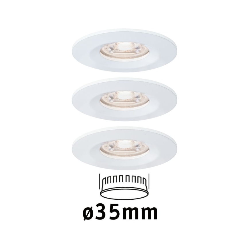 Paulmann 94299 - SADA 3xLED/4W IP44 Kúpeľňové podhľadové svietidlo NOVA 230V