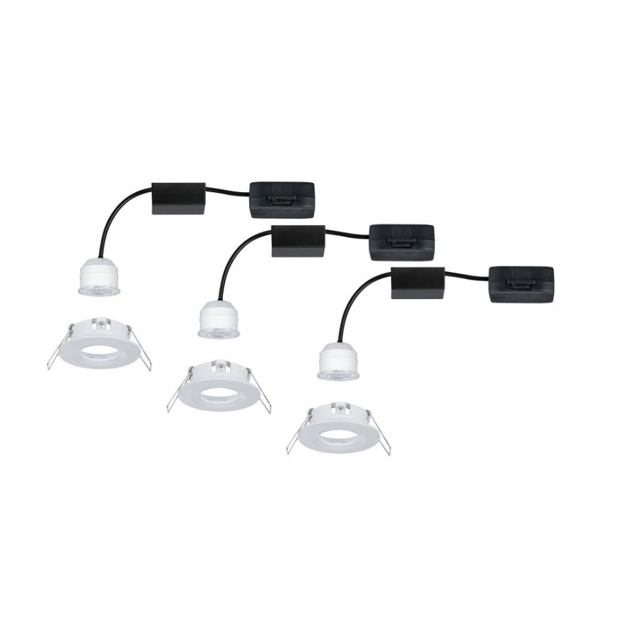Paulmann 94299 - SADA 3xLED/4W IP44 Kúpeľňové podhľadové svietidlo NOVA 230V