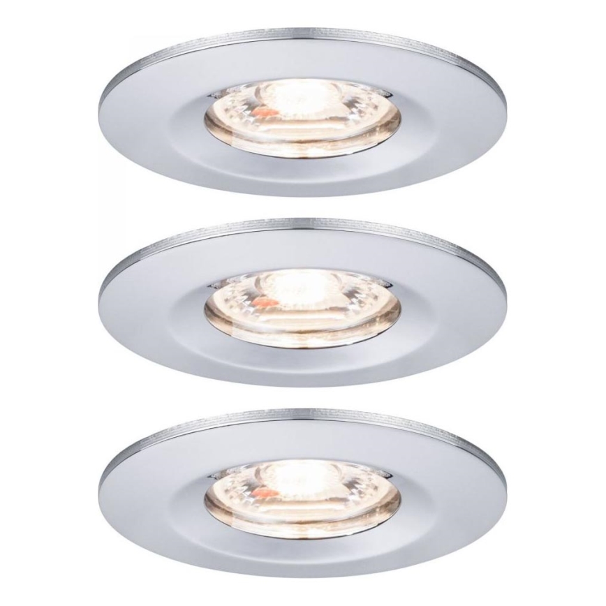Paulmann 94303 - SADA 3xLED/4W IP44 Kúpeľňové podhľadové svietidlo COIN 230V