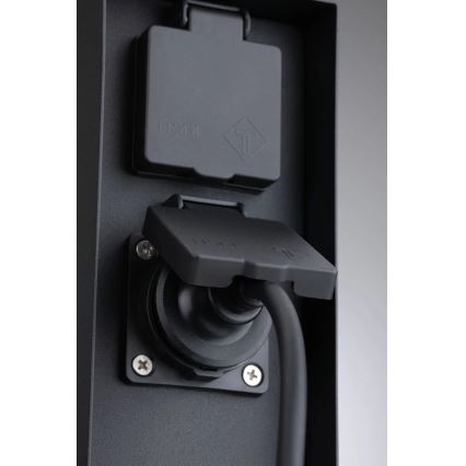 Paulmann 94313 - Vonkajší zásuvkový stĺpik RIO 4Z SCHUKO 230V IP44