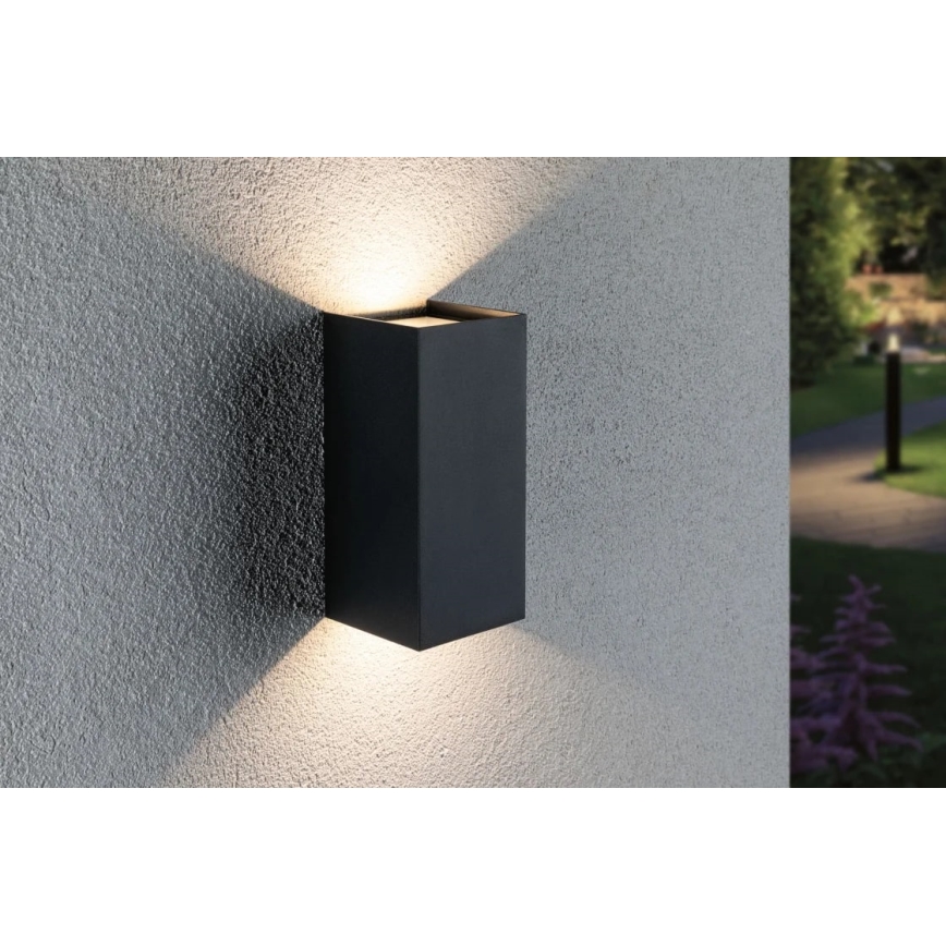 Paulmann 94325 - 2xLED/6,5W IP44 Vonkajšie nástenné svietidlo FLAME 230V