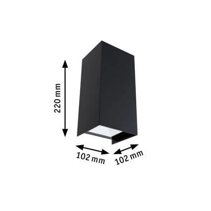 Paulmann 94325 - 2xLED/6,5W IP44 Vonkajšie nástenné svietidlo FLAME 230V