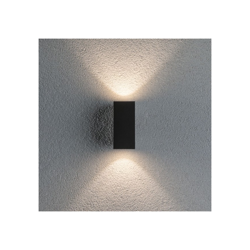 Paulmann 94328 - 2xLED/2,8W IP44 Vonkajšie nástenné svietidlo FLAME 230V antracit