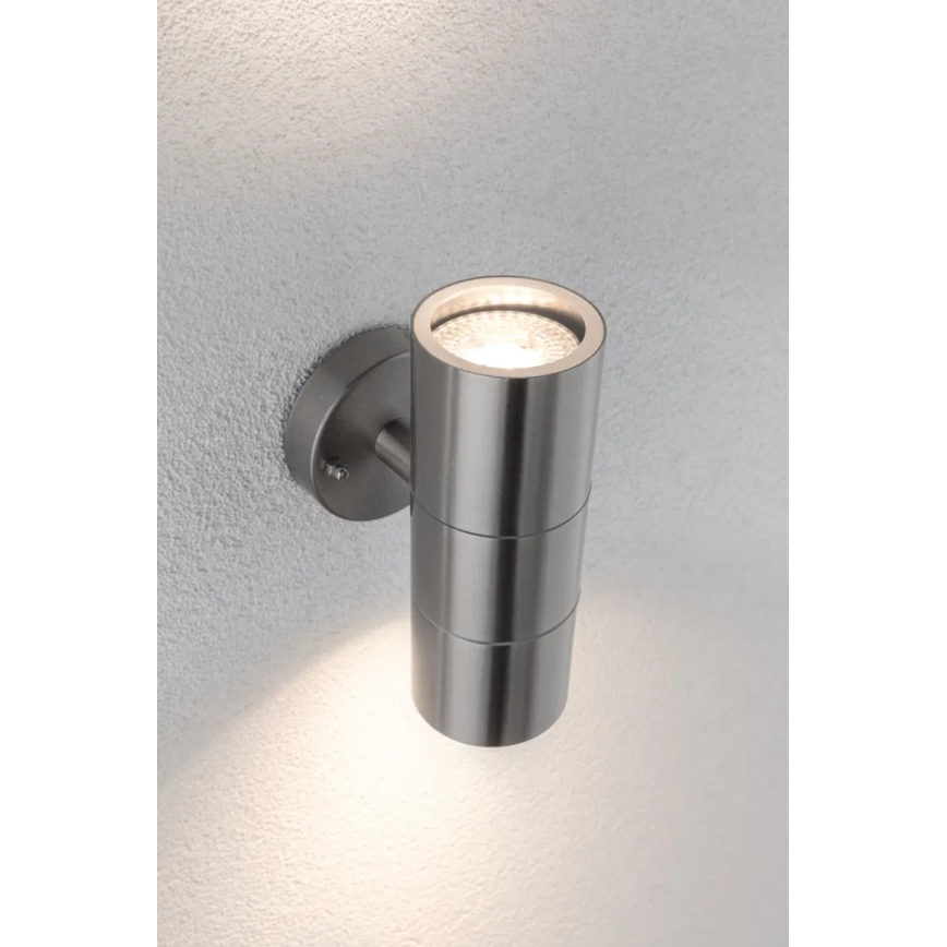 Paulmann 94331 - 2xGU10/10W IP44 Vonkajšie nástenné svietidlo FLAME 230V